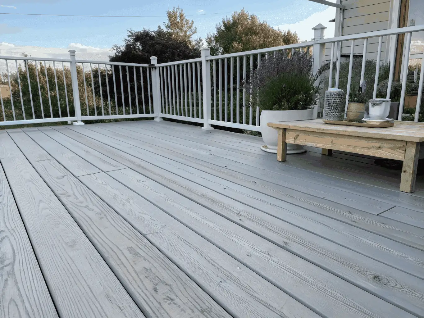 Solid Deck & Railing Painting - Final result