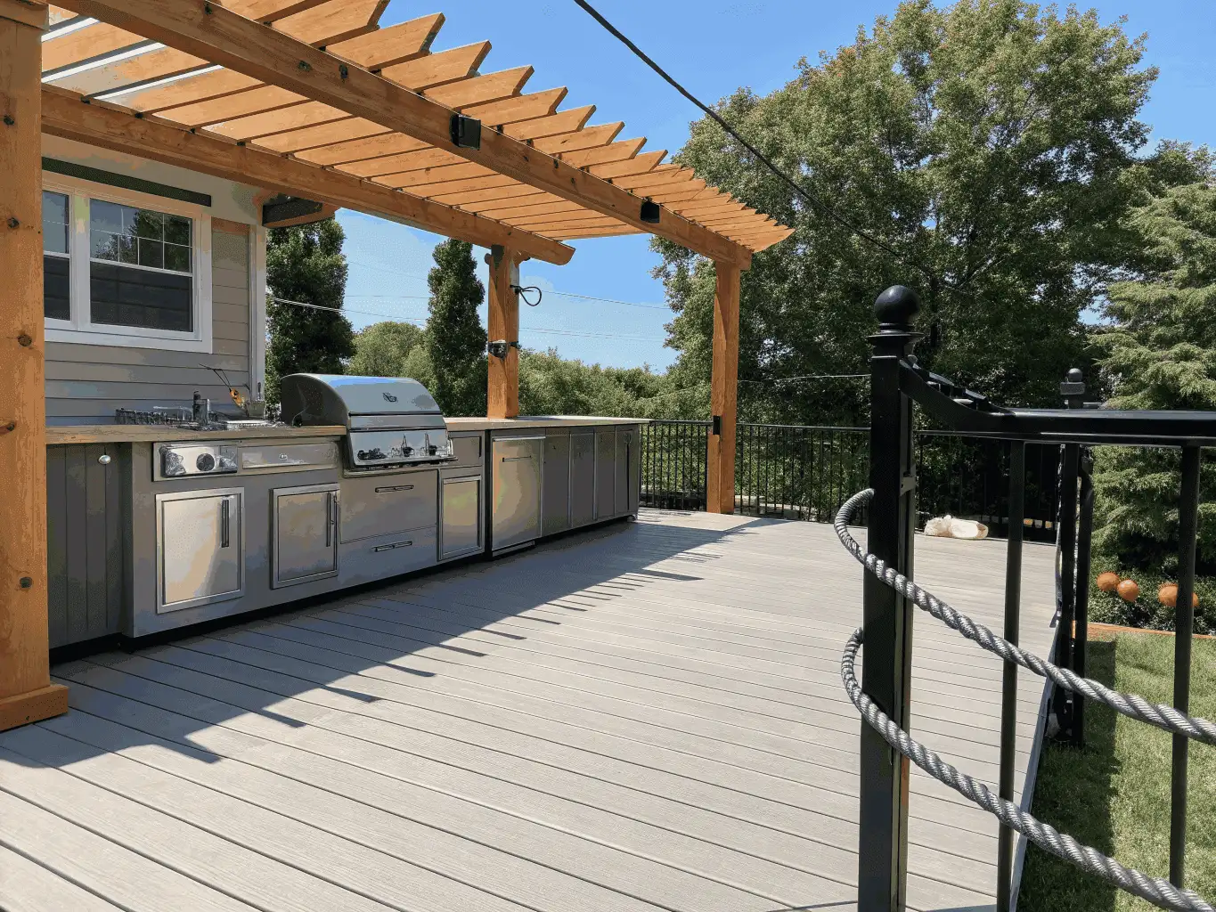 Elevated Deck & Pergola Refinishing - Final result