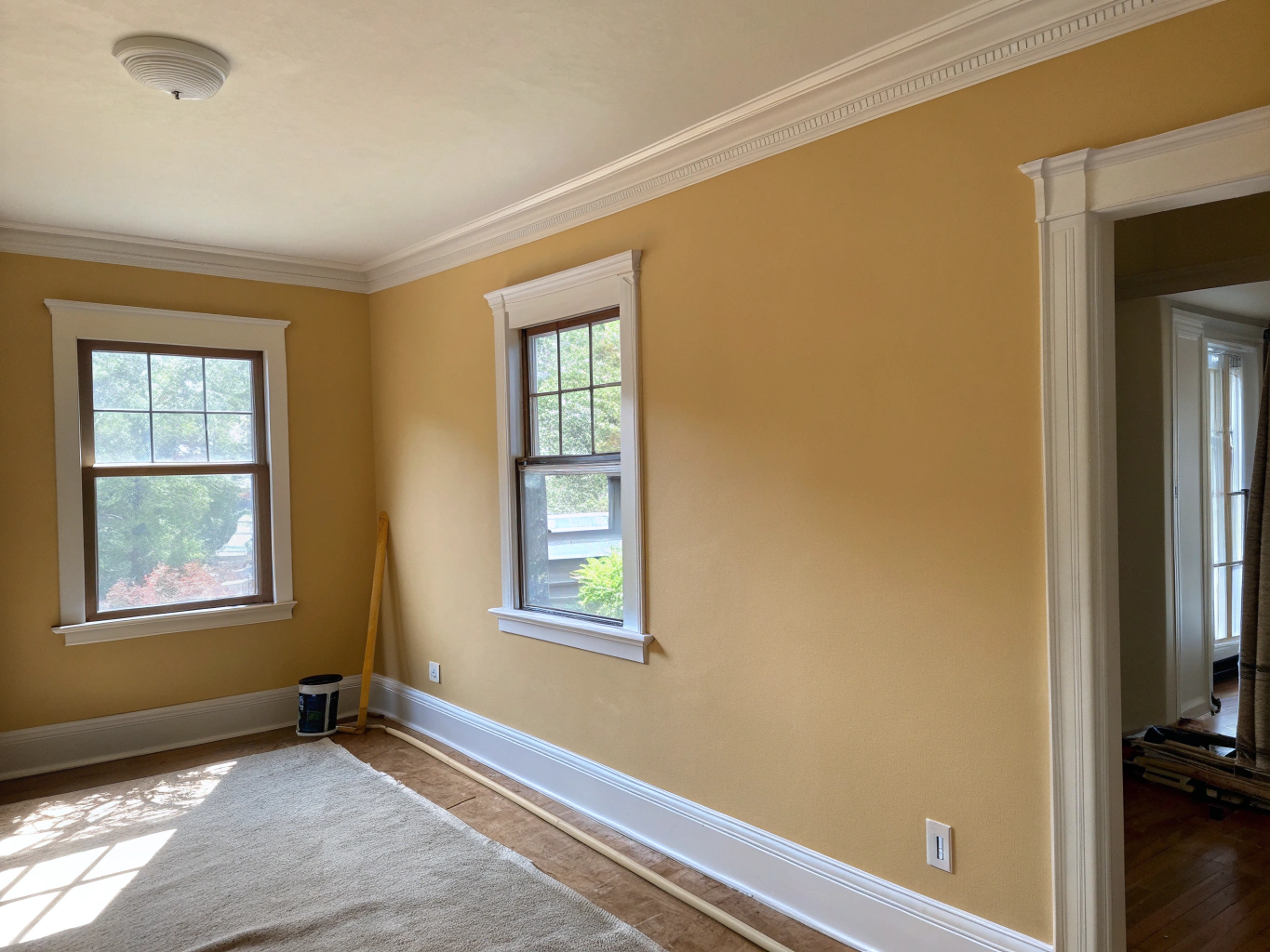 Interior walls with a smooth, uniform finish