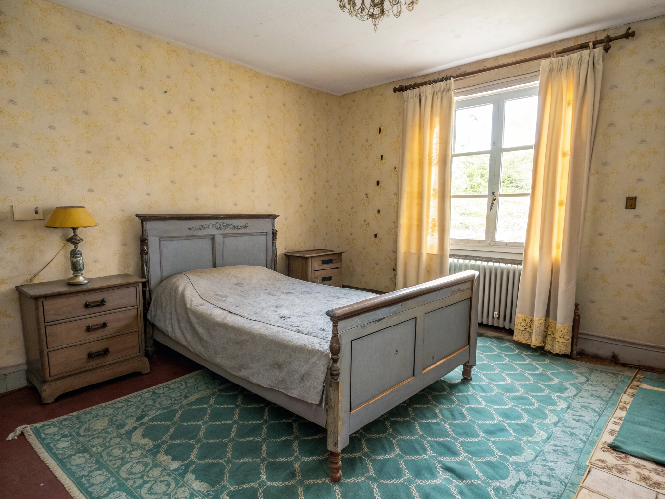 Before condition of Primary Bedroom & Baseboards