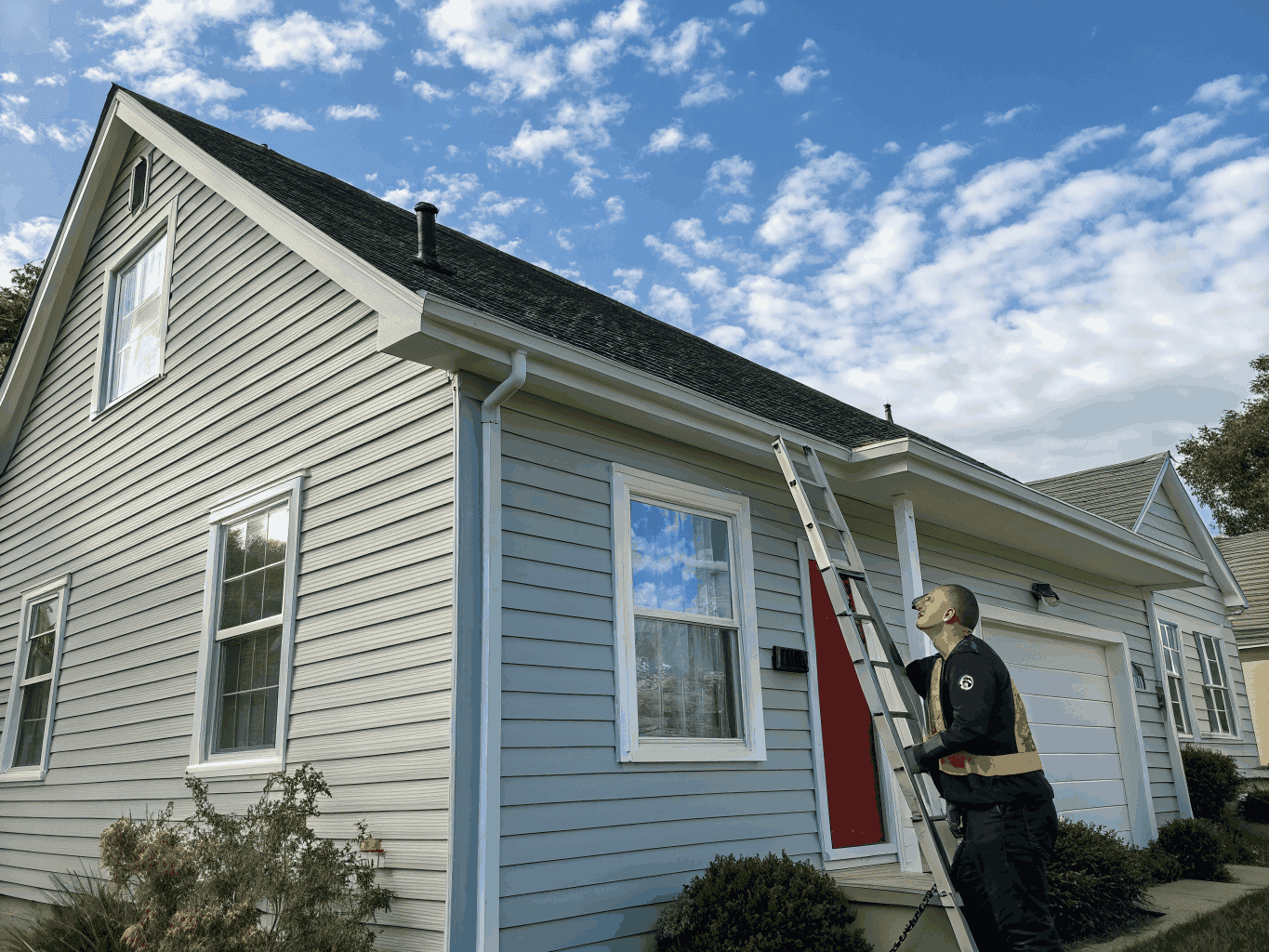 Residential home with freshly painted siding in Norristown PA